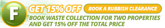 Queens Park London offer rubbish removal for 2 properties and get 15 off the total price